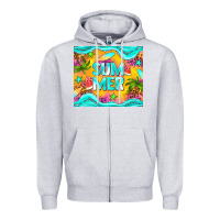 Heather Grey summer Zipper Hoodie - NancyCooperArtShop