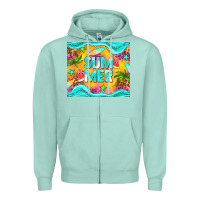 Seafoam summer Zipper Hoodie - NancyCooperArtShop