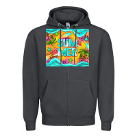 Smoke summer Zipper Hoodie - NancyCooperArtShop