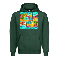 Sports Green summer Zipper Hoodie - NancyCooperArtShop