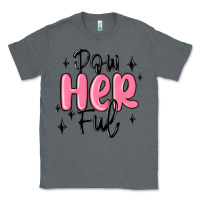 Charcoal Heather powherful Classic Tee - MaliasSmallBusiness