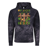 Cloud Black not lucky just really blessed malia Vintage Hoodie - MaliasSmallBusiness