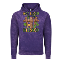 Cloud Purple not lucky just really blessed malia Vintage Hoodie - MaliasSmallBusiness