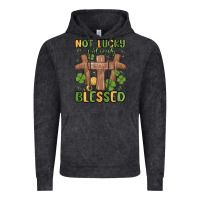Vintage Black not lucky just really blessed malia Vintage Hoodie - MaliasSmallBusiness