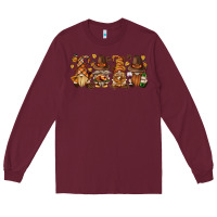 Burgundy thanksgiving gnomies bbs Long Sleeve Tee - BundleAndBundleShop