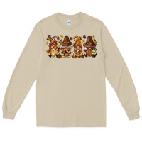Mushroom thanksgiving gnomies bbs Long Sleeve Tee - BundleAndBundleShop