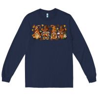 Navy thanksgiving gnomies bbs Long Sleeve Tee - BundleAndBundleShop