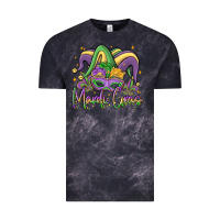 Cloud Black mardi gras Vintage Tee - MaliasSmallBusiness