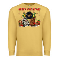 Antique Gold merry christmas Premium Sweatshirt - CowGirlArtShop