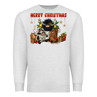 Oatmeal Heather merry christmas Premium Sweatshirt - CowGirlArtShop