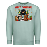 Seafoam merry christmas Premium Sweatshirt - CowGirlArtShop