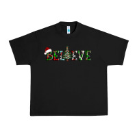 Black believe Christmas tree Urban Heavy Tee - AdoDesignShop
