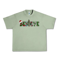 Oil Green believe Christmas tree Urban Heavy Tee - AdoDesignShop
