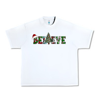 White believe Christmas tree Urban Heavy Tee - AdoDesignShop