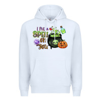 White i put a spell on you Premium Hoodie - CowGirlArtShop