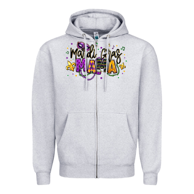 Mardi Gras Mama Zipper Hoodie by texasbilliewilder | Teevron