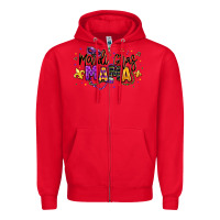 Red mardi gras mama Zipper Hoodie - texasbilliewilder