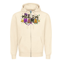 Sandshell mardi gras mama Zipper Hoodie - texasbilliewilder