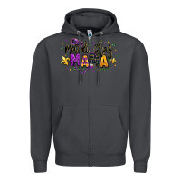 Smoke mardi gras mama Zipper Hoodie - texasbilliewilder