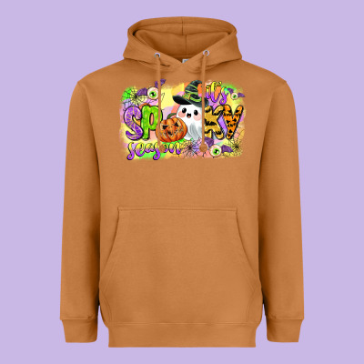 Its Spooky Season Heavyweight Hoodie Designed By Cowgirlartshop
