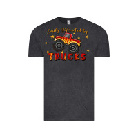 Vintage Black easily distracted by trucks Vintage Tee - MaliasSmallBusiness