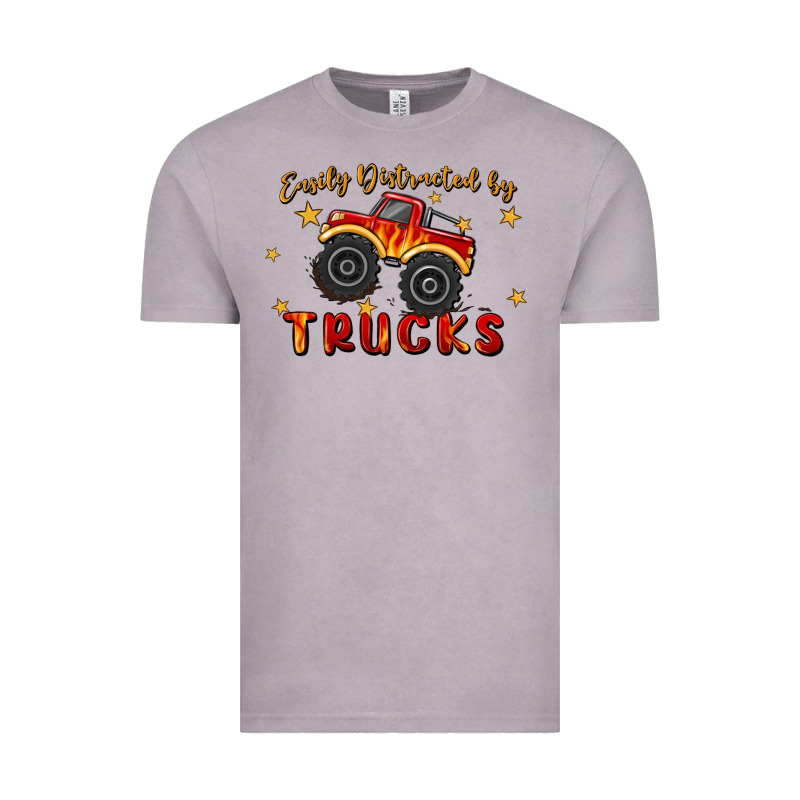 Easily Distracted By Trucks Vintage Tee by MaliasSmallBusiness | Teevron