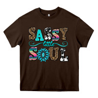 Chocolate Brown sassy little soul Heavy Core Tee - AdoDesignShop