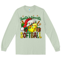 Matcha santa's favorite softball bbs Long Sleeve Tee - BundleAndBundleShop