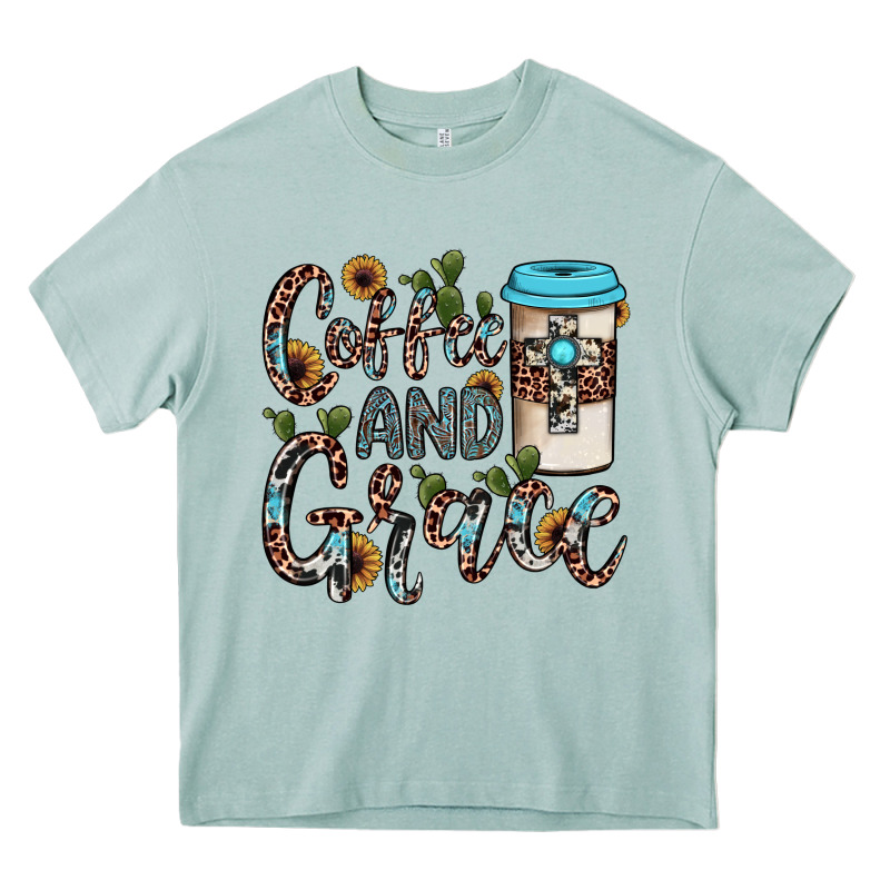 Coffee And Grace Heavy Core Tee by JahusDesignShop | Teevron
