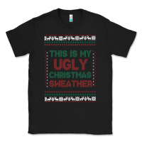 Black this is my ugly christmas Classic Tee - MaliasSmallBusiness