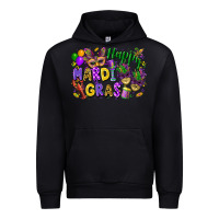Black happy mardi gras Urban Hoodie - FaDigitalArtStudio