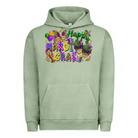 Pigment Oil Green happy mardi gras Urban Hoodie - FaDigitalArtStudio