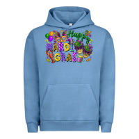 Pigment Pebble Blue happy mardi gras Urban Hoodie - FaDigitalArtStudio