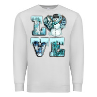 Dove Grey love winter Premium Sweatshirt - CowGirlArtShop