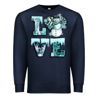 Navy love winter Premium Sweatshirt - CowGirlArtShop