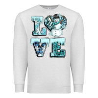 Oatmeal Heather love winter Premium Sweatshirt - CowGirlArtShop