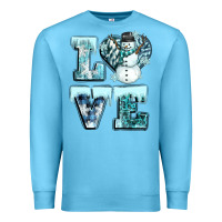 Ocean Blue love winter Premium Sweatshirt - CowGirlArtShop