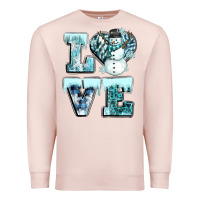 Pale Pink love winter Premium Sweatshirt - CowGirlArtShop