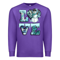 Purple love winter Premium Sweatshirt - CowGirlArtShop