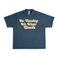 Midnight Navy on tuesday we wear beads Urban Heavy Tee - MaliasSmallBusiness