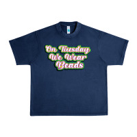 Navy on tuesday we wear beads Urban Heavy Tee - MaliasSmallBusiness