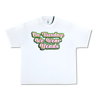 White on tuesday we wear beads Urban Heavy Tee - MaliasSmallBusiness