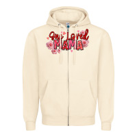 Sandshell one loved mama valentine's day Zipper Hoodie - texasbilliewilder