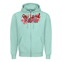 Seafoam one loved mama valentine's day Zipper Hoodie - texasbilliewilder