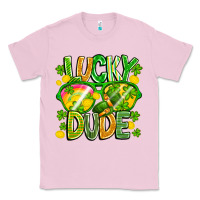 Bubblegum Pink Lucky Dude Classic Tee - CowhideDigitalArt