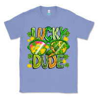 Colony Blue Lucky Dude Classic Tee - CowhideDigitalArt