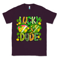 Plum Lucky Dude Classic Tee - CowhideDigitalArt
