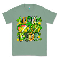 Sage Lucky Dude Classic Tee - CowhideDigitalArt