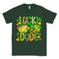 Sports Green Lucky Dude Classic Tee - CowhideDigitalArt