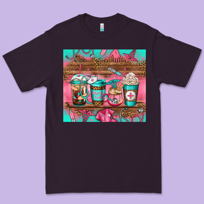 Nurse Fuel Coffee Cups Premium Tee Designed By Jasminsmagicworld